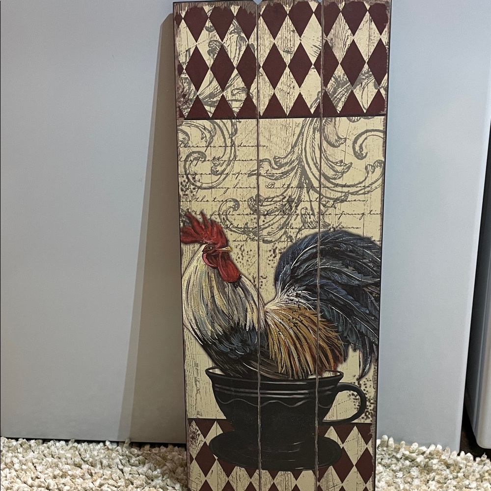 Rustic Rooster Wall Art Decor - Picture 2 of 3